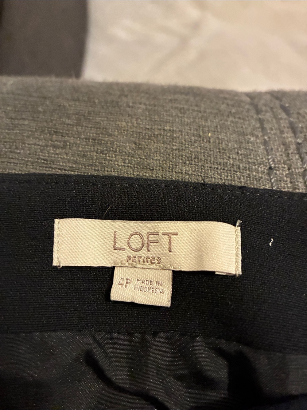 Ann Taylor LOFT Black Sailor Style Skirt w Gold Tone Buttons - Picture 3 of 7
